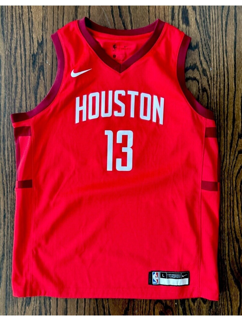 Nike James Harden Houston Rockets #13 Icon Swingman Jersey Youth L 14/16 NBA